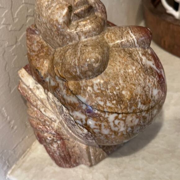 Happy Buddha onyx stone statue - Picture 4 of 10